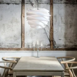 Umage Carmina lampeskærm, hvid, Ø32 cm