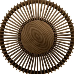 Umage Clava Up Wood væglampe, mørkt træ, Ø35 cm