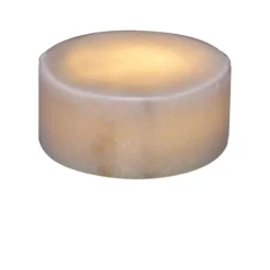 Unison marmor bordlys, hvid, H4 cm