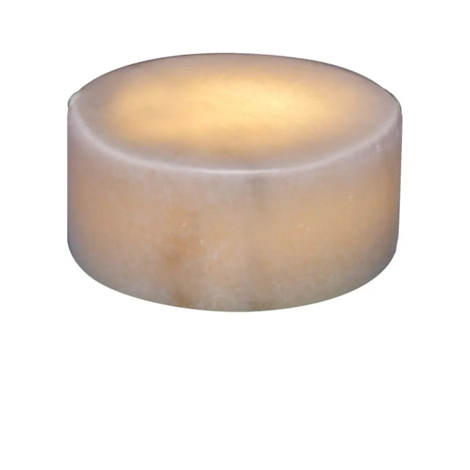 Unison marmor bordlys, hvid, H4 cm