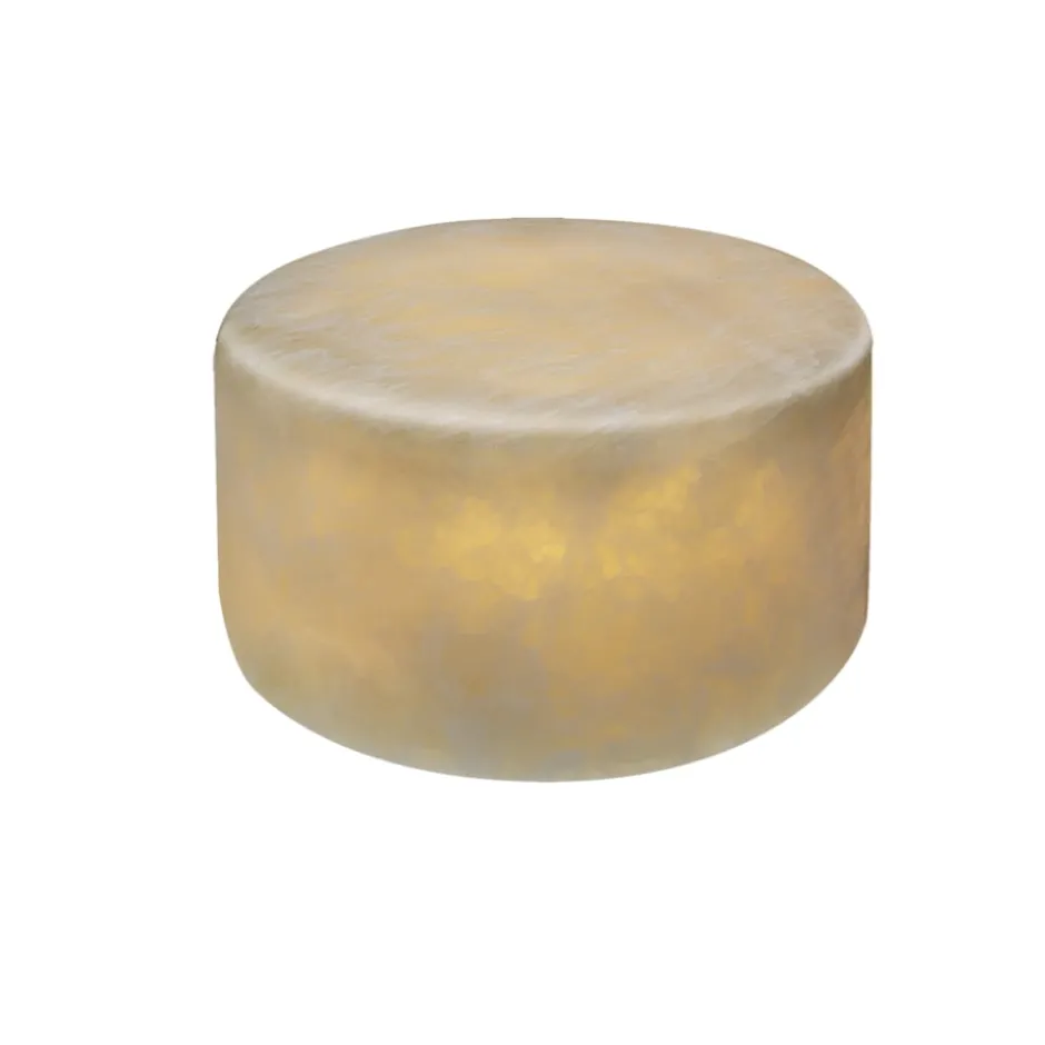 Unison marmor bordlys, silke, H4 cm