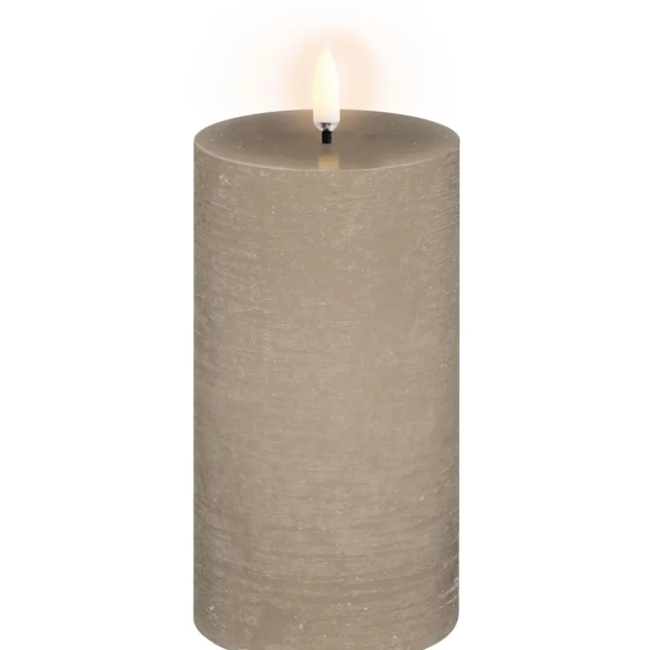 Uyuni LED bloklys, batteri, beige