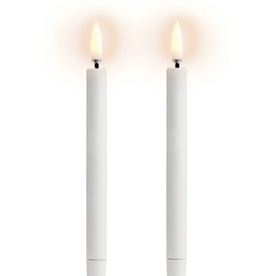 Uyuni LED kronelys, batteri, hvid