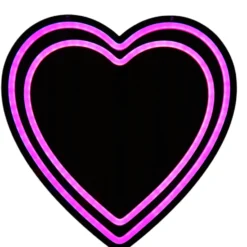 Veli Line Hjerte neon spejl