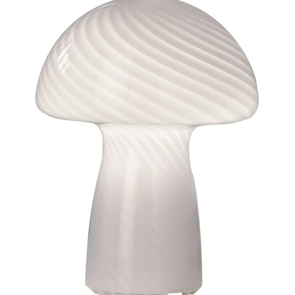 Veli Line Mushroom genopladelig bordlampe, hvid