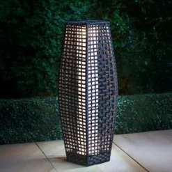 Veli Line Rattan solcelle lanterne, 69x22 cm
