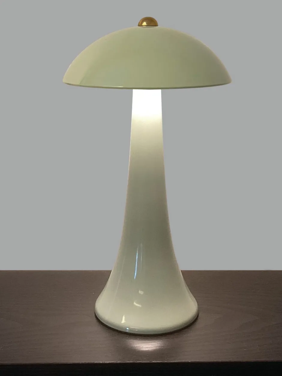 Veli Line Smooth Touch genopladelig bordlampe, grøn