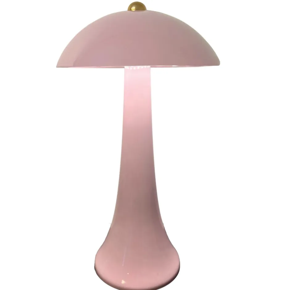 Veli Line Smooth Touch genopladelig bordlampe, lyserød