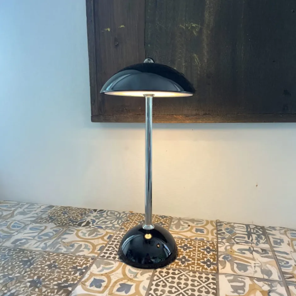 Veli Line Suave genopladelig bordlampe, sort