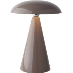 Veli Line Swing genopladelig bordlampe, brun