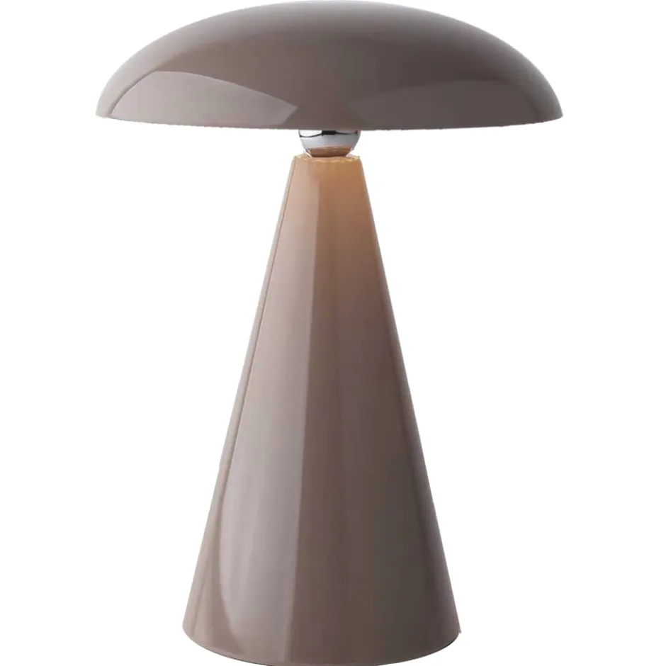 Veli Line Swing genopladelig bordlampe, brun
