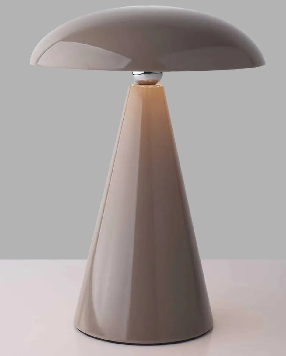 Veli Line Swing genopladelig bordlampe, brun