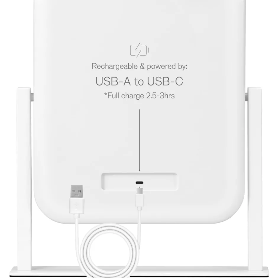 Wilfa EC Glowing MI4W-D25 makeup spejl med lys, 28,5x36 cm, hvid