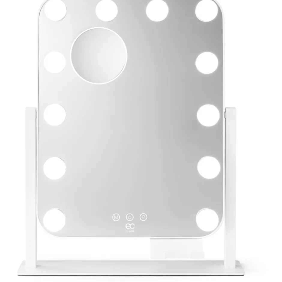 Wilfa EC Shine MI3W-D29 makeup spejl med lys, 35x43,8 cm, hvid