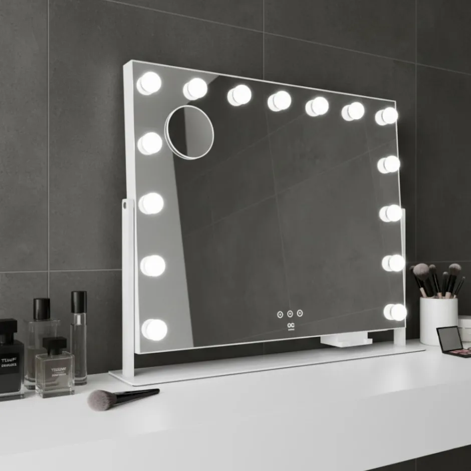 Wilfa EC Star MI2W-D58 makeup spejl med lys, 64x50,3 cm, hvid