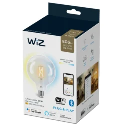 Wiz E27 globepære, 2700K-6500K, 7W, Ø12,6