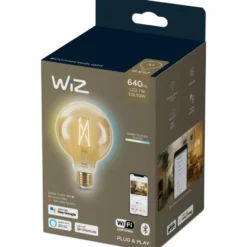 Wiz E27 globepære, 2000K-5500K, 7W, Ø9,5 cm