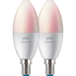 Wiz E14 kertepære, 2200K-6500K, 4,9W, 2-pak