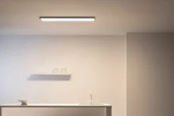 Wiz Superslim panel, justerbar hvid, sort, 120x30 cm