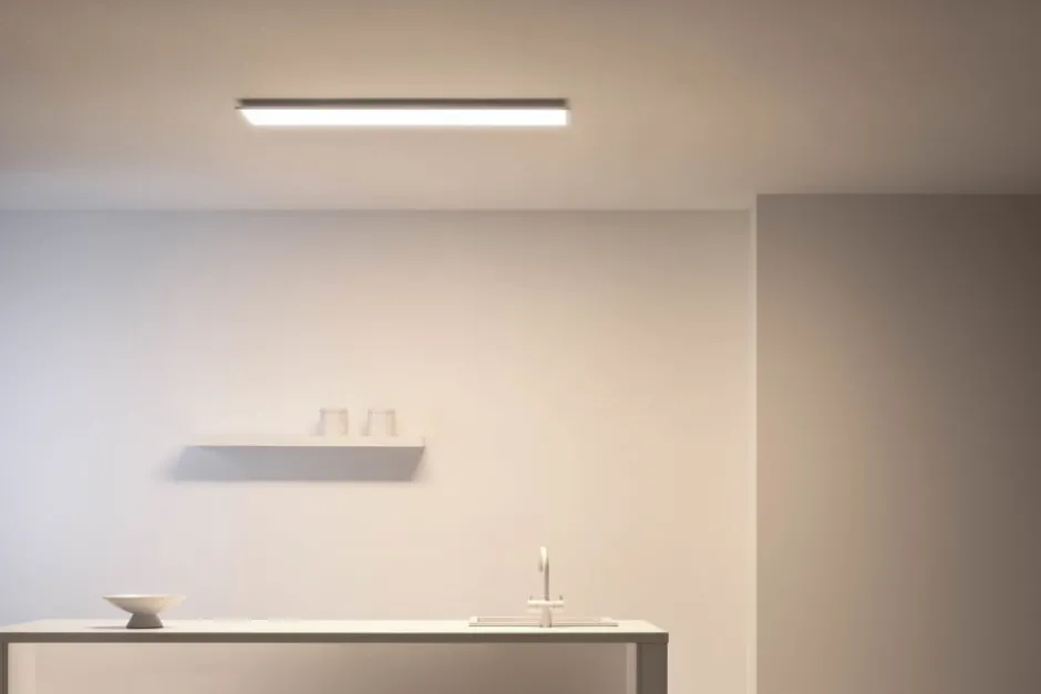 Wiz Superslim panel, justerbar hvid, hvid, 120x30 cm
