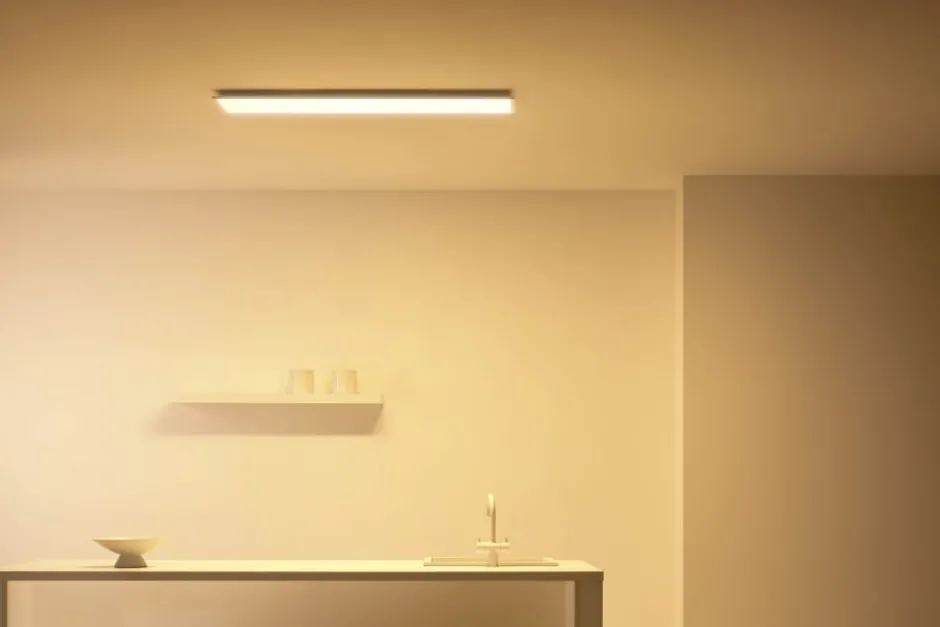 Wiz Superslim panel, justerbar hvid, hvid, 120x30 cm