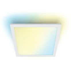 Wiz Superslim panel, justerbar hvid, hvid, 30x30 cm