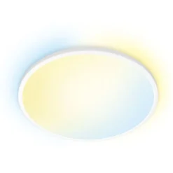 Wiz Superslim plafond, justerbar hvid, hvid, Ø55 cm