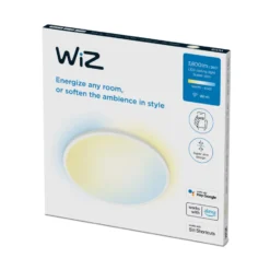 Wiz Superslim plafond, justerbar hvid, hvid, Ø55 cm