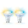 Wiz Wifi GU10 spotpære, 2700K-6500K, 4,7W, 2-pak